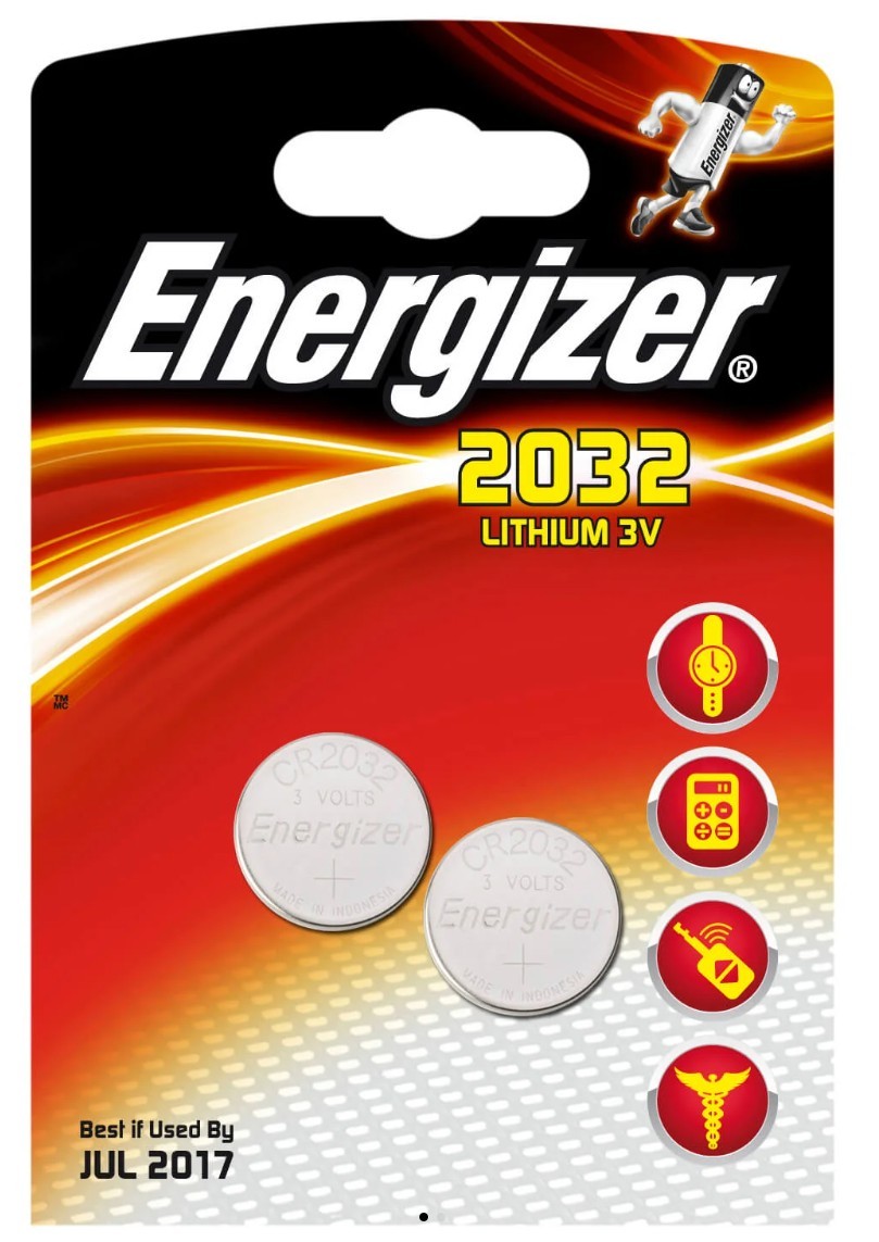 Energizer CR2032 litiumbatteri 2-pack