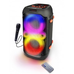 Esperanza trådlös högtalare med RGB-belysning och mikrofon för karaoke