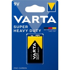 Varta Super Heavy Duty 9V batteri (6F22)