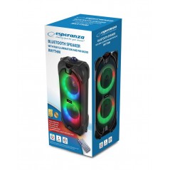 Trådlös bluetooth-högtalare - Esperanza batteridriven trådlös bluetooth-högtalare med RGB-belysning