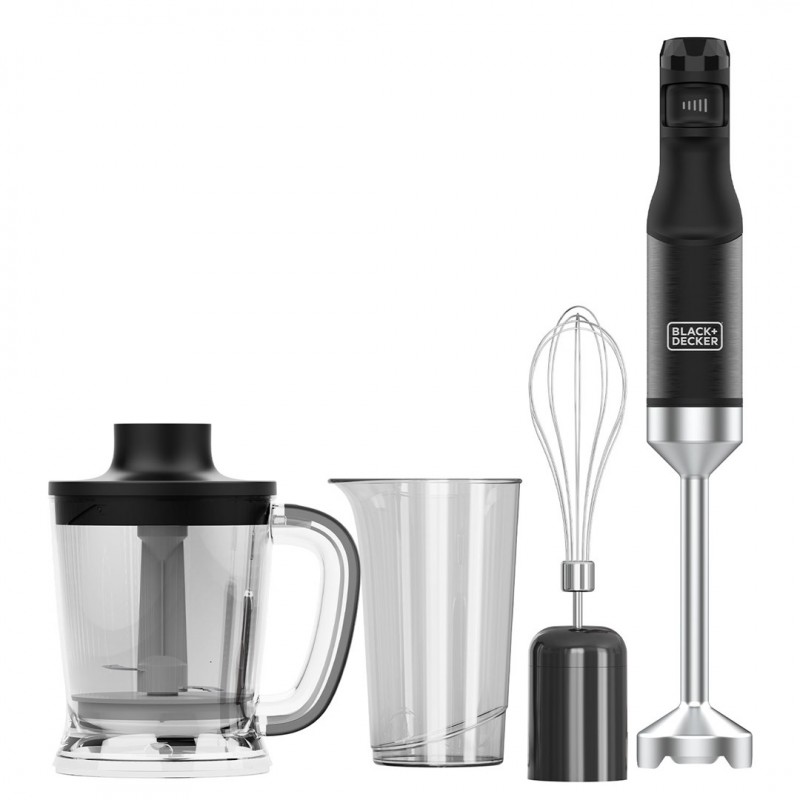 Blender & mixer - Black+Decker kraftfull 1500W stavmixer med tillbehörsset (ej batteridriven)
