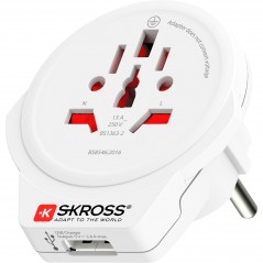Skross reseadapter för anslutning av världen till EU