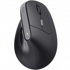 Trådlös mus - Trust ergonomisk trådlös vertikal mus med laddningsbart batteri