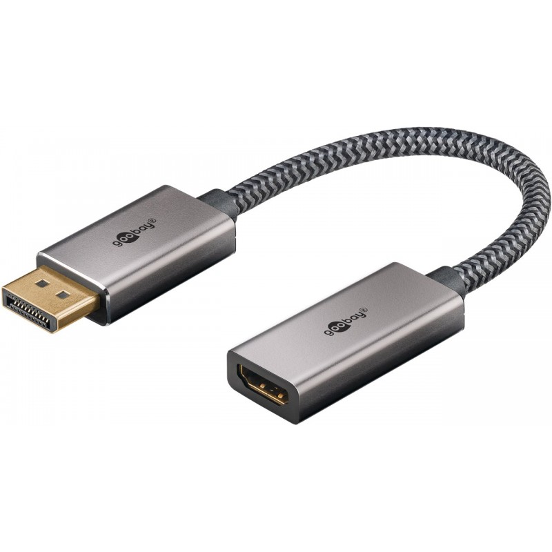 Skärmkabel & skärmadapter - Goobay DisplayPort till HDMI-adapter med stöd för 8K i 60 Hz