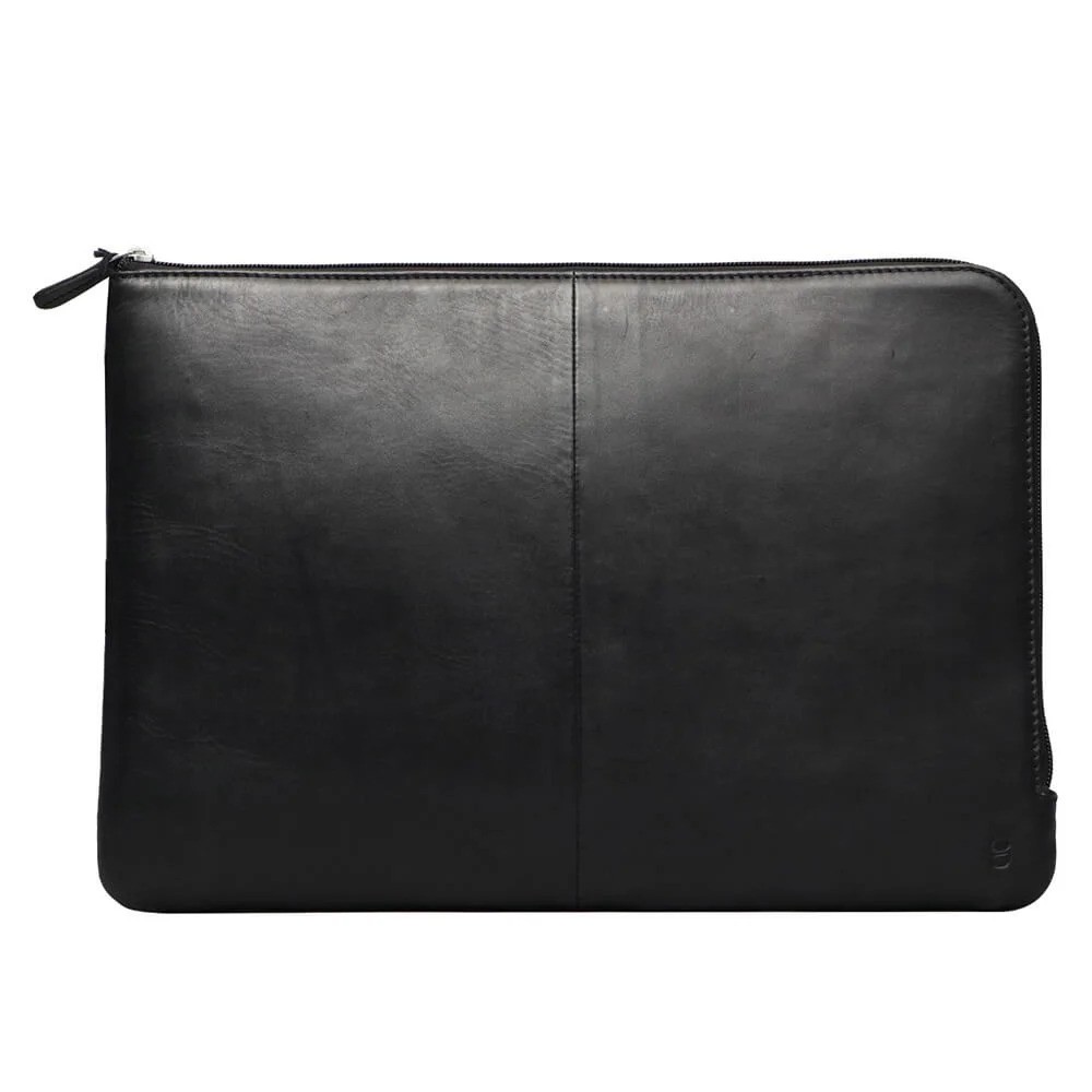 Buffalo handgjort laptopfodral i äkta läder upp till 15.6" (svart)