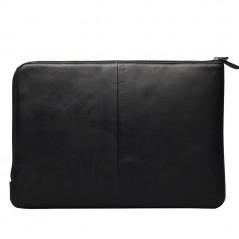 Buffalo handgjort laptopfodral i äkta läder upp till 15.6" (svart)