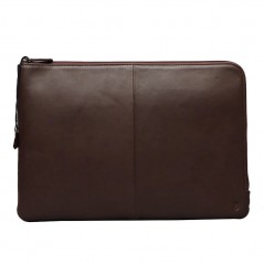 Buffalo handgjort laptopfodral i äkta läder upp till 15.6" (brunt)