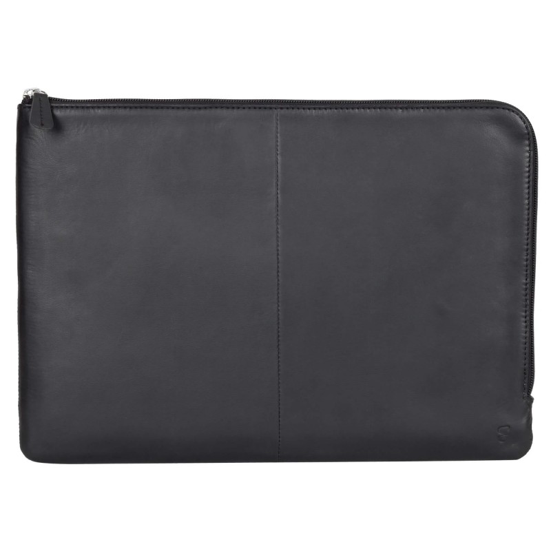 Sleeve - Buffalo handgjort laptopfodral i äkta läder upp till 14" (svart)