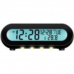 Radio & stereo - LogiLink klockradio med termometer och hygrometer (svart)
