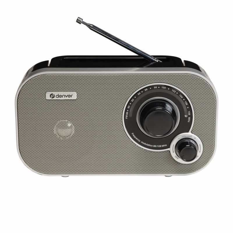 Radio & stereo - Denver portabel batteridriven/nätdriven FM-radio