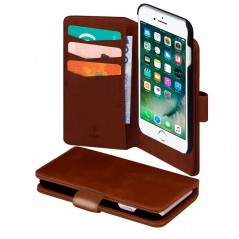 Sign plånboksfodral med avtagbart skal till iPhone 6/7/8/SE2/SE3 (brunt)