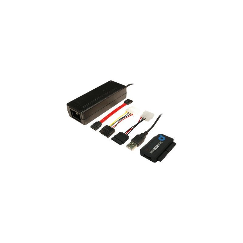 Dockningsstation för hårddisk - LogiLink USB-adapter för 2.5" och 3.5" IDE och SATA-hårddiskar