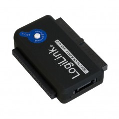 Dockningsstation för hårddisk - LogiLink USB-adapter för 2.5" och 3.5" IDE och SATA-hårddiskar