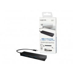 LogiLink USB-hubb USB-C till 3x USB 3.0 och 1x USB-C
