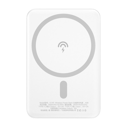 Dudao powerbank 5000 mAh med stöd för trådlös laddning MagSafe