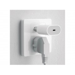 Väggladdare mobiltelefon - Dudao 20 Watt AC-adapter väggladdare med USB-C samt 1 meters Lightning-kabel