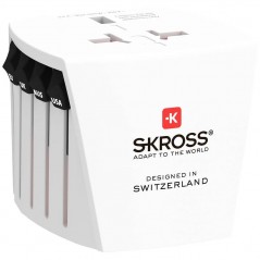 Skross reseadapter för anslutning till utländska eluttag
