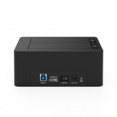 Maiwo USB 3.1-dockningsstation för två 2.5"/3.5" SATA-hårddiskar med stöd för kloning