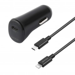 Essentials 20W billaddare med USB-C och 1 meters MFi Lightning-kabel