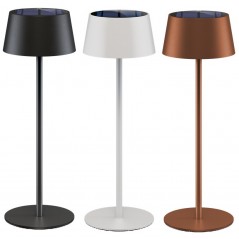 Goobay portabel solcellsladdad bordslampa för inom- och utomhusbruk, dimbar (svart/vit/brons) (fyndvara)