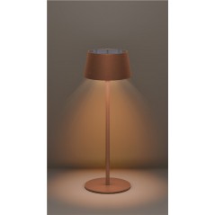 Övrigt att fynda - Goobay portabel solcellsladdad bordslampa för inom- och utomhusbruk, dimbar (svart/vit/brons) (fyndvara)