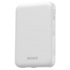 Portabla batterier - Deltaco powerbank 5000 mAh med trådlös laddning 15W och MagSafe