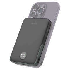 Portabla batterier - Deltaco powerbank 5000 mAh med trådlös laddning 15W och MagSafe