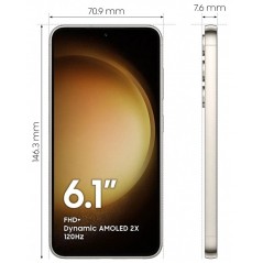 Samsung Galaxy begagnad - Samsung Galaxy S23 5G 128GB DS Cream (beg)