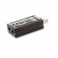 Savio USB-ljudkort med virtuellt 7.1 surroundljud