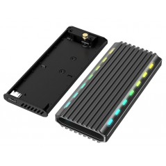Kabinett för hårddisk - Externt USB-C-kabinett för M.2 NVMe och SATA SSD