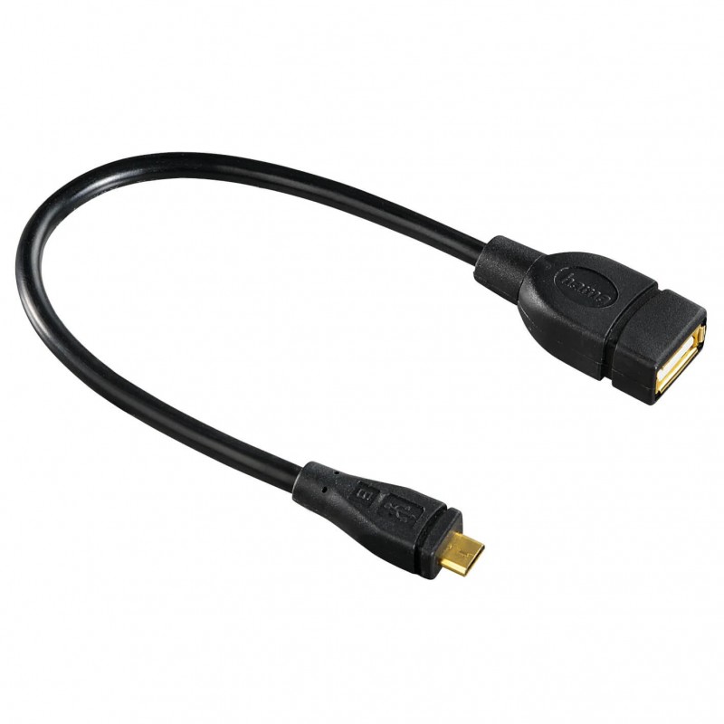 USB-kabel USB micro - HAMA microUSB till USB-A hona OTG-adapter