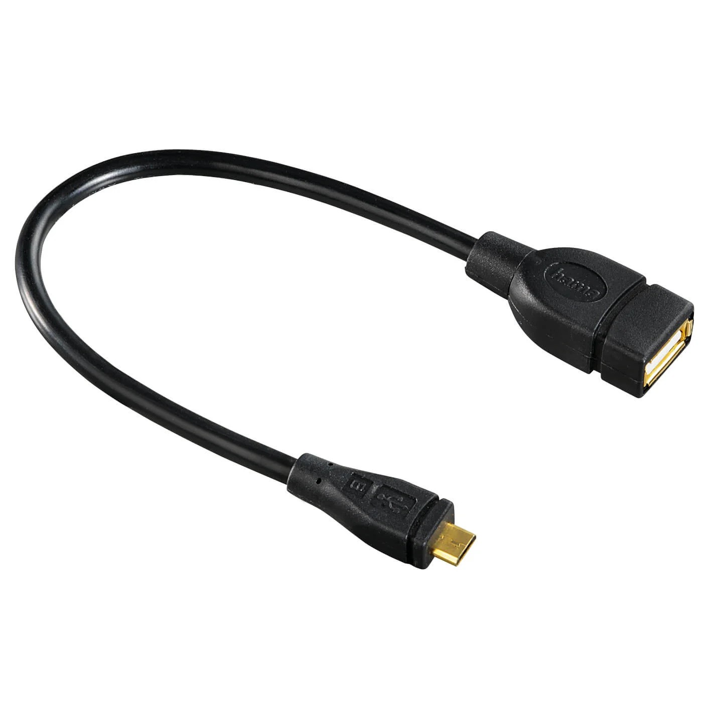 HAMA microUSB till USB-A hona OTG-adapter