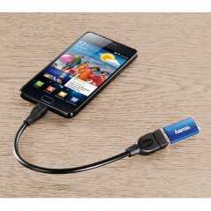 HAMA microUSB till USB-A hona OTG-adapter