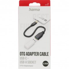 USB-kablar & USB-hubb - HAMA USB-C till USB-A hona OTG-adapter USB 3.0