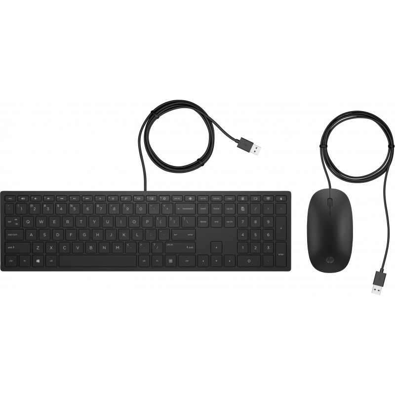 Tangentbord & datormus - HP 400 paket med kompakt USB-tangentbord och mus
