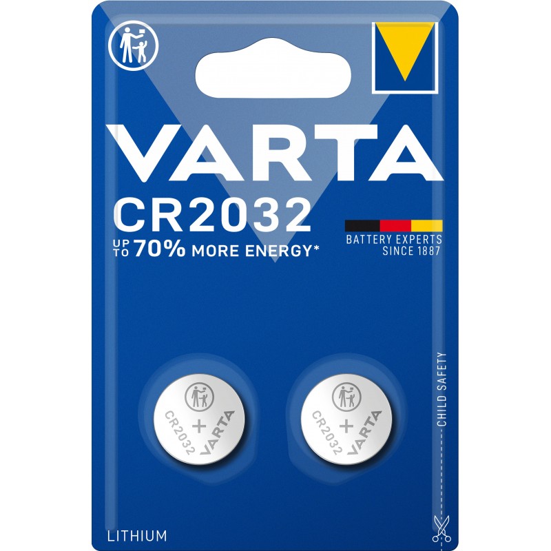 El & kablar - Varta CR2032 litiumbatteri 2-pack