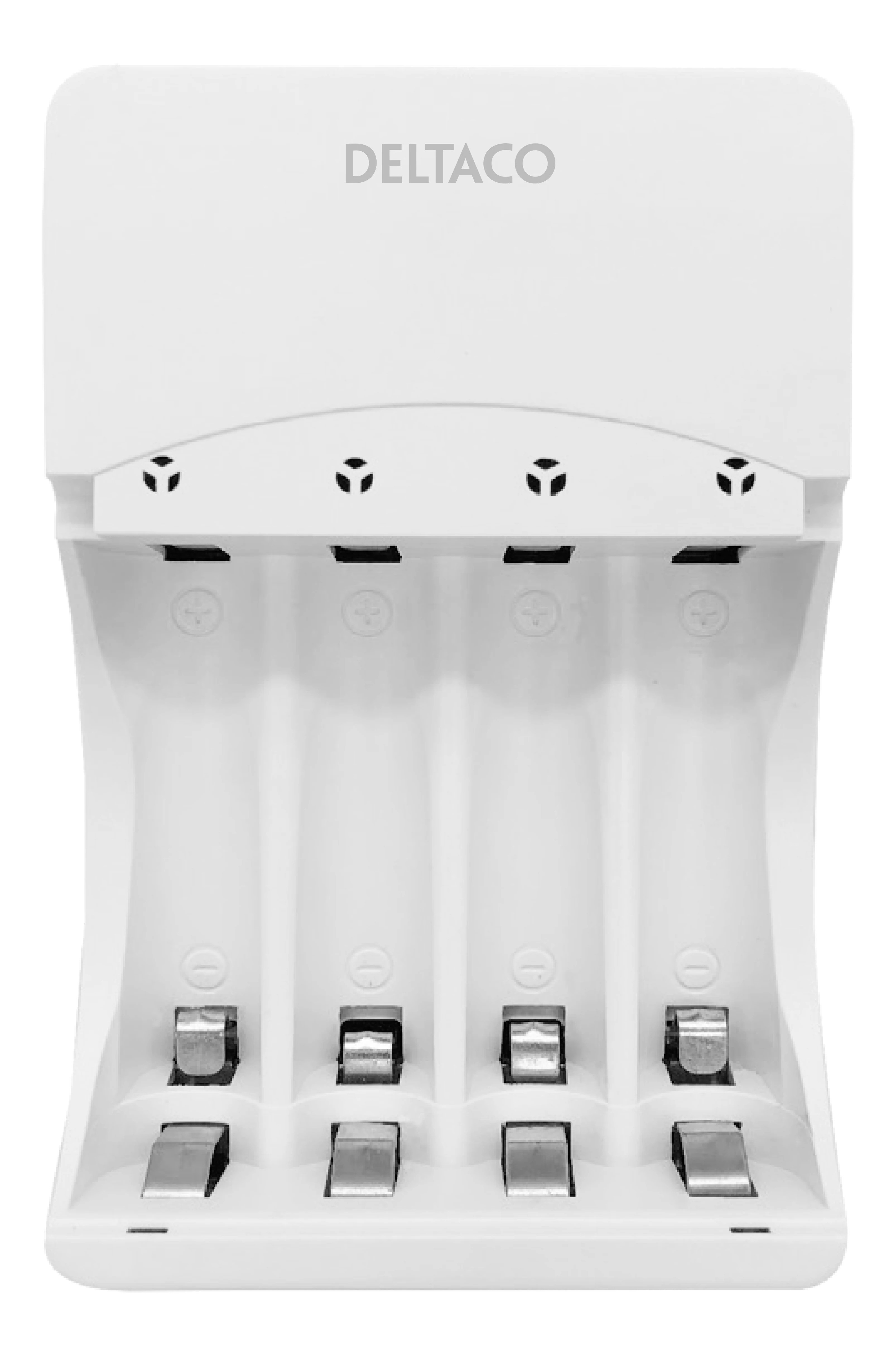 Deltaco USB-driven batteriladdare Ni-Mh för AA och AAA-batterier (10-12 timmar)