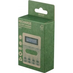 Batterier & batteritestare - Deltaco USB-driven batteriladdare Ni-Mh Ni-Cd för AA & AAA-batterier (4-6 timmar)