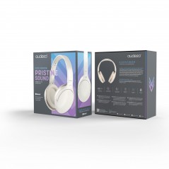 Brusreducerande hörlurar - Audeeo bluetooth-hörlurar med aktiv brusreducering ANC vit/svart