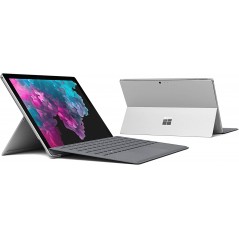 Microsoft Surface Pro 6 (2018) i5 8GB 256GB med tangentbord W11P, Silver (beg med mura)