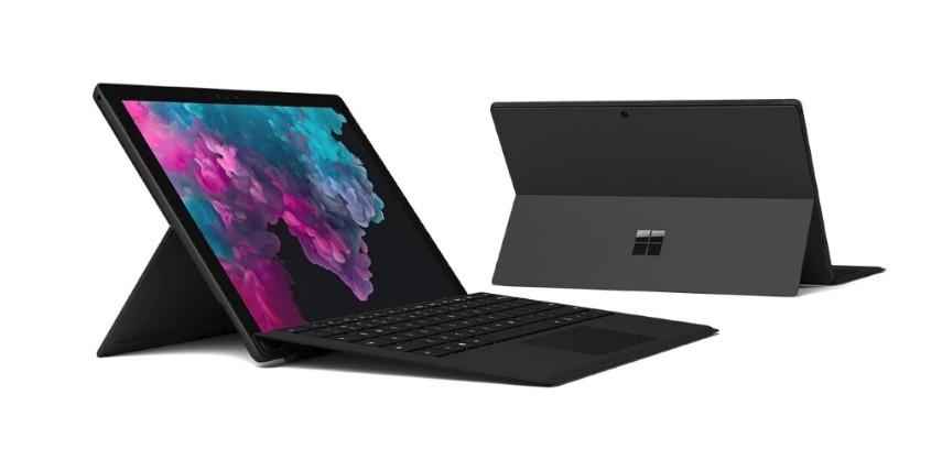 Microsoft Surface Pro 6 (2018) i5 8GB 256GB med tangentbord W11P, Svart (beg med mura) |Som ny|