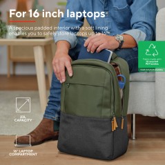 Ryggsäck för dator - Trust Lisboa datorryggsäck för bärbar dator 15-16" grön