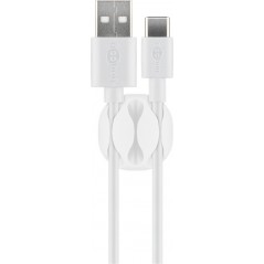 Kabelhantering - Kabelhållare med 3 kabelrännor i 4-pack