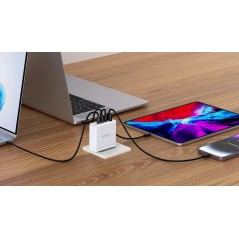 Väggladdare mobiltelefon - SiGN AC-adapter väggladdare 140W med 3x USB-C och 1x USB för bla MacBook
