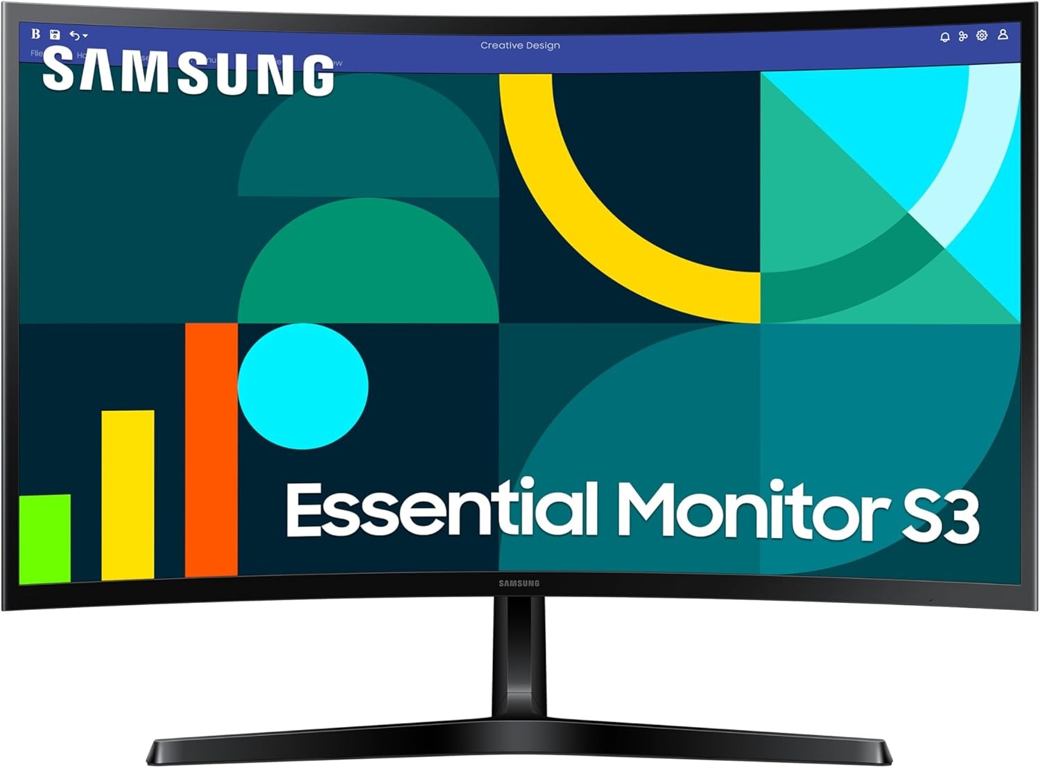 Samsung S27D366GAU välvd 27" Full HD 100 Hz LED-skärm med VA-panel