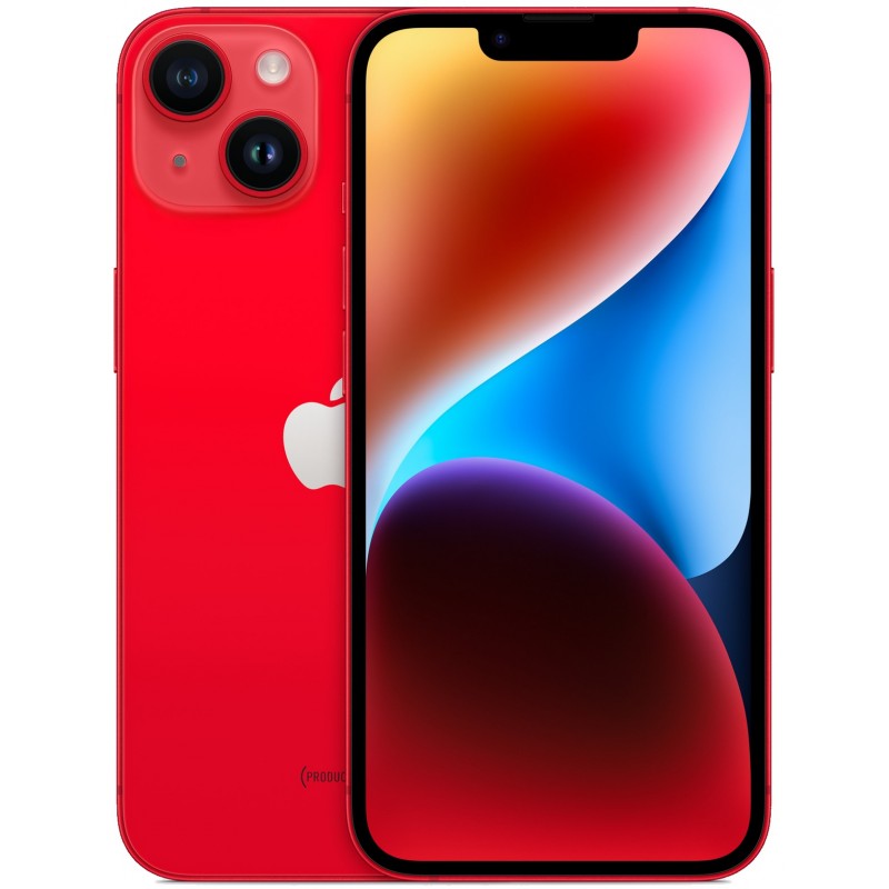 iPhone begagnad - Apple iPhone 14 128GB  (PRODUCT)RED med 1 års garanti (beg)