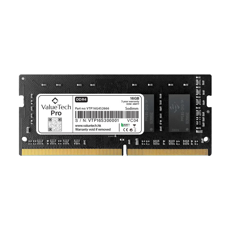 RAM-minnen - ValueTech Pro 16GB RAM-minne DDR4 SO-DIMM (2666MHz) till laptop