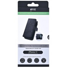 iPhone 17 - Gear 2-i-1 Plånboksfodral till iPhone 17 med MagSafe stöd
