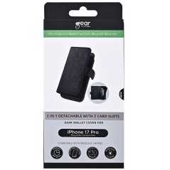 iPhone 17 Pro - Gear 2-i-1 Plånboksfodral till iPhone 17 Pro med MagSafe stöd