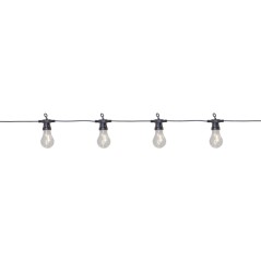 8 meters ljusslinga med 20st LED-lampor i form av glödlampor (fyndvara)
